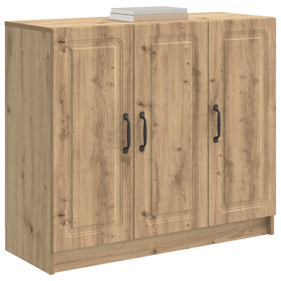 Dressoir Artisanaal eiken 89 x 34,5 x 77 cm Bewerkt hout