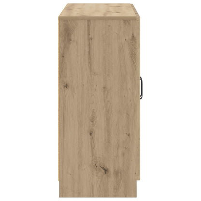 Dressoir Artisanaal eiken 89 x 34,5 x 77 cm Bewerkt hout