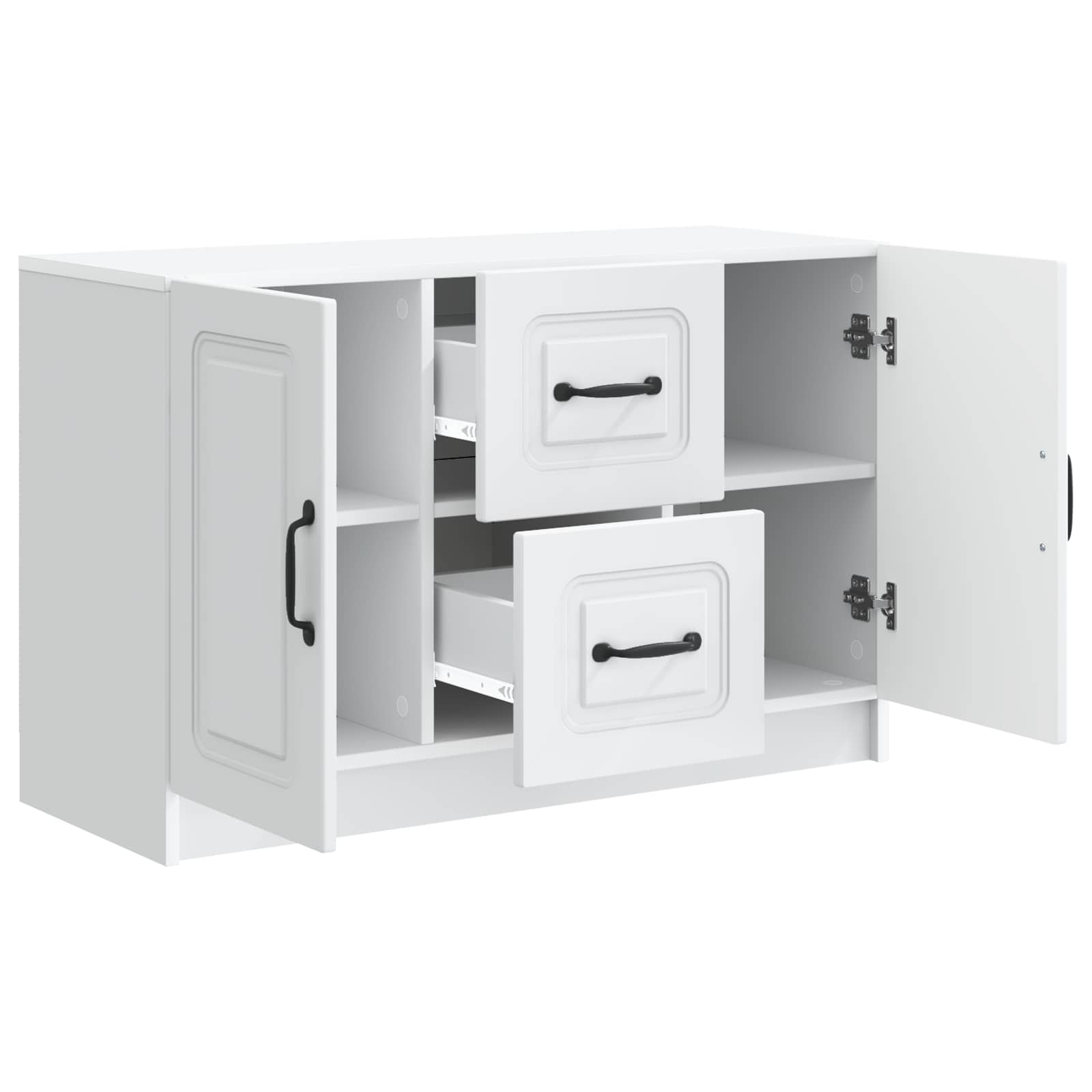 Dressoir met lade Wit 89 x 34,5 x 57 cm Bewerkt hout