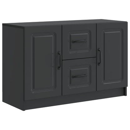 Dressoir met lade Zwart 89 x 34,5 x 57 cm Bewerkt hout
