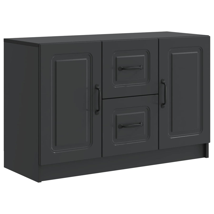 Dressoir met lade Zwart 89 x 34,5 x 57 cm Bewerkt hout