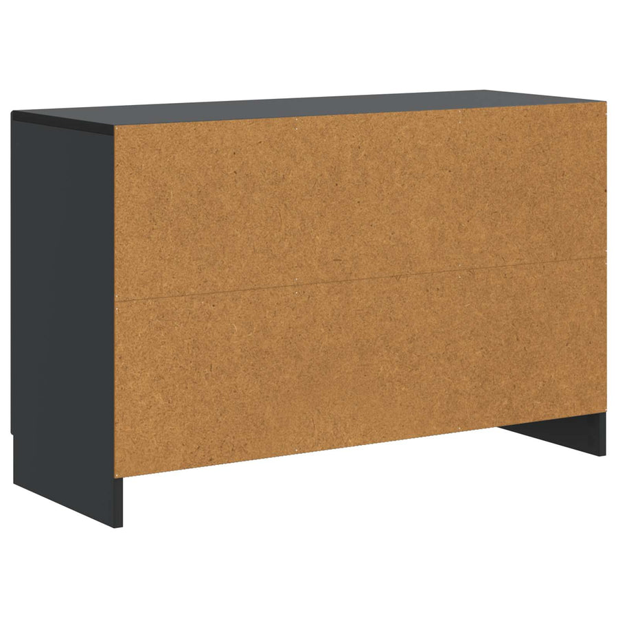 Dressoir met lade Zwart 89 x 34,5 x 57 cm Bewerkt hout