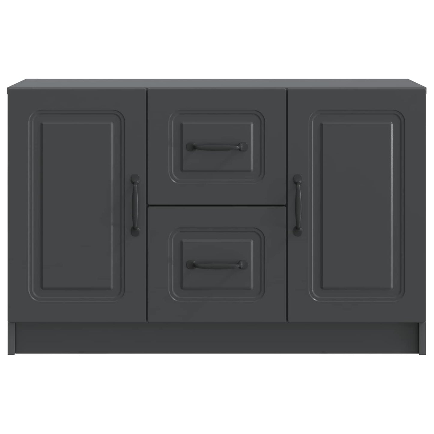 Dressoir met lade Zwart 89 x 34,5 x 57 cm Bewerkt hout