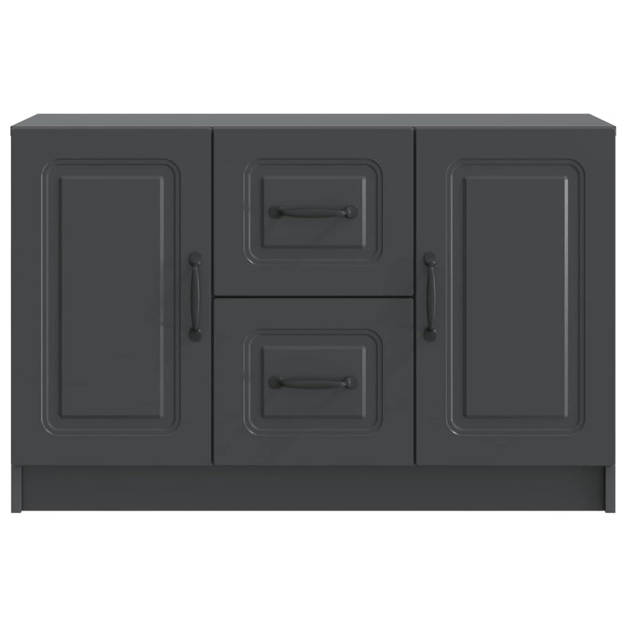 Dressoir met lade Zwart 89 x 34,5 x 57 cm Bewerkt hout