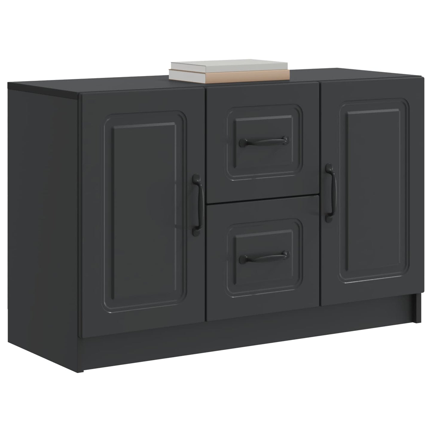 Dressoir met lade Zwart 89 x 34,5 x 57 cm Bewerkt hout
