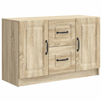 Dressoir met lade Sonoma Eiken 89 x 34,5 x 57 cm Bewerkt hout