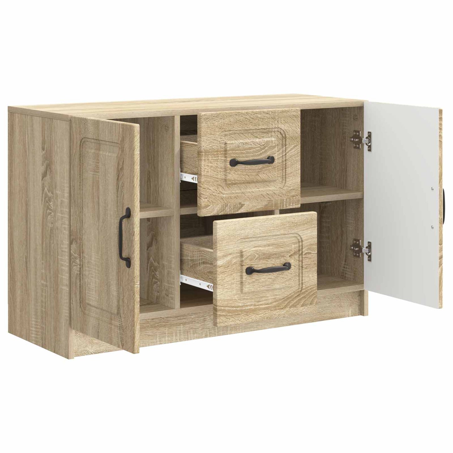 Dressoir met lade Sonoma Eiken 89 x 34,5 x 57 cm Bewerkt hout