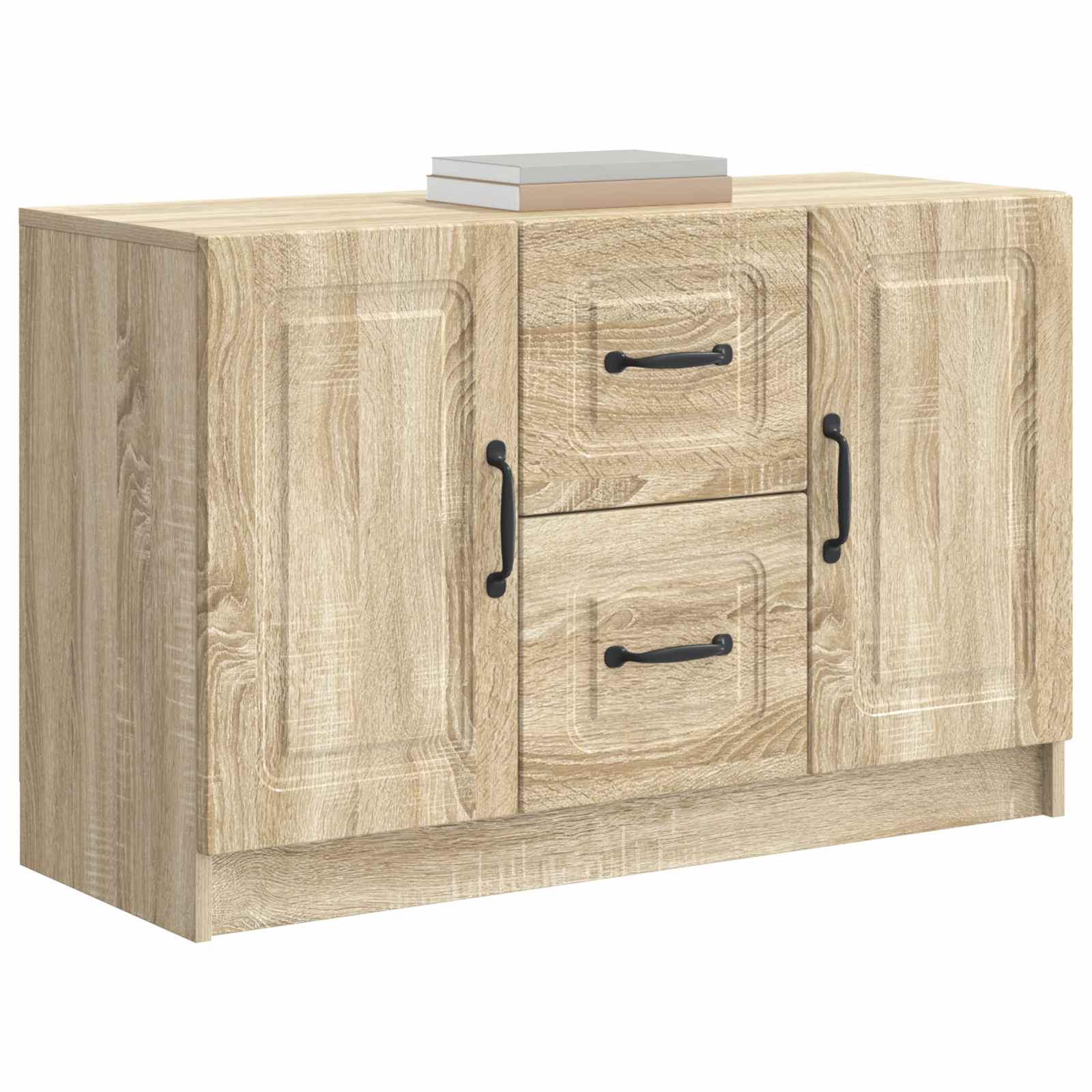 Dressoir met lade Sonoma Eiken 89 x 34,5 x 57 cm Bewerkt hout