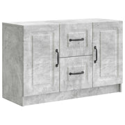 Dressoir betongrijs 89x34,5x57 cm bewerkt hout