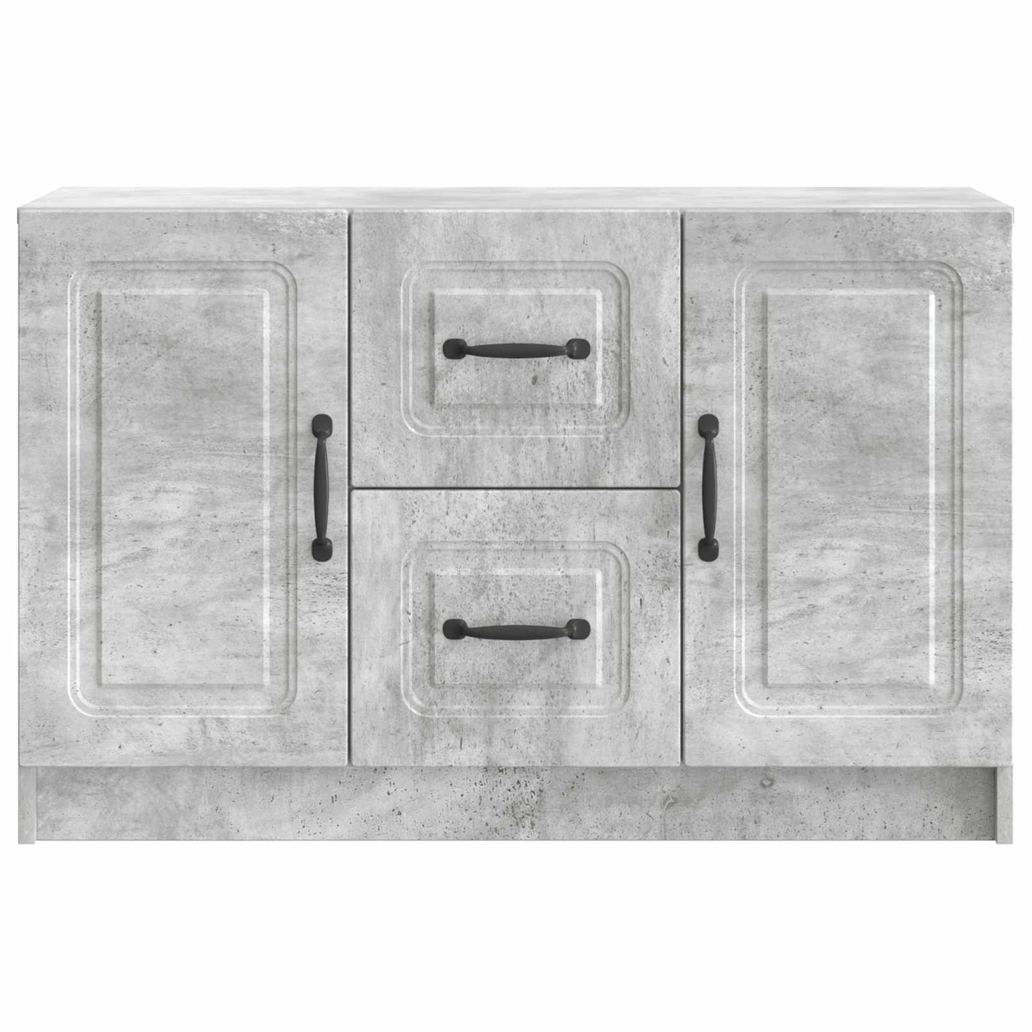 Dressoir met lade Betongrijs 89 x 34,5 x 57 cm Bewerkt hout