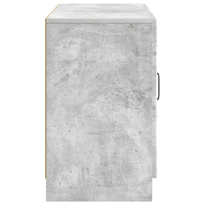 Dressoir met lade Betongrijs 89 x 34,5 x 57 cm Bewerkt hout