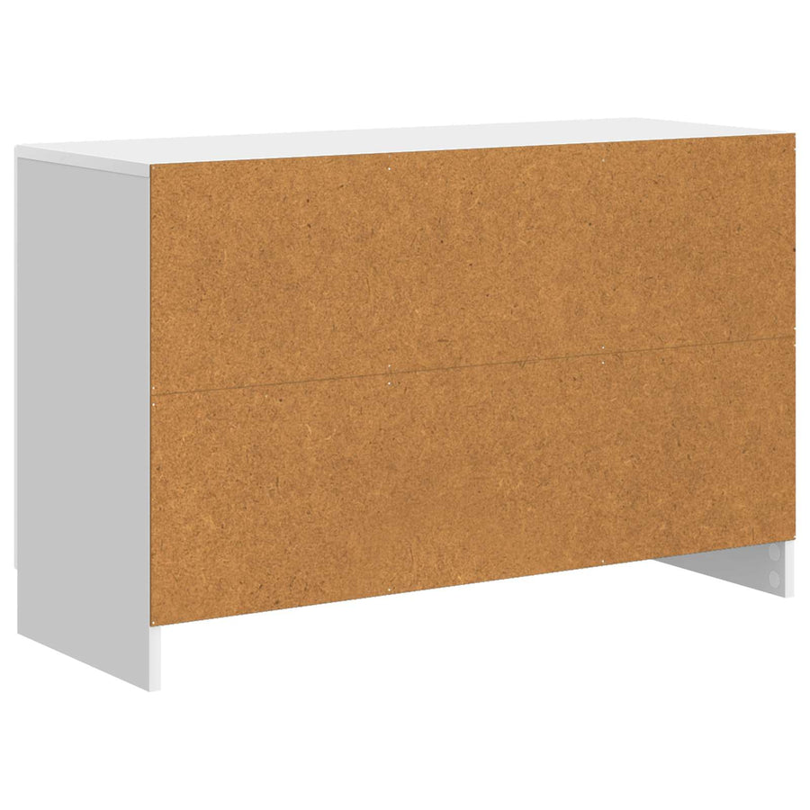 Dressoir met lade Hoogglans Wit 89 x 34,5 x 57 cm Bewerkt hout