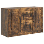 Dressoir gerookt eiken 89x34,5x57 cm bewerkt hout