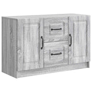 Dressoir grijs sonoma 89x34,5x57 cm bewerkt hout