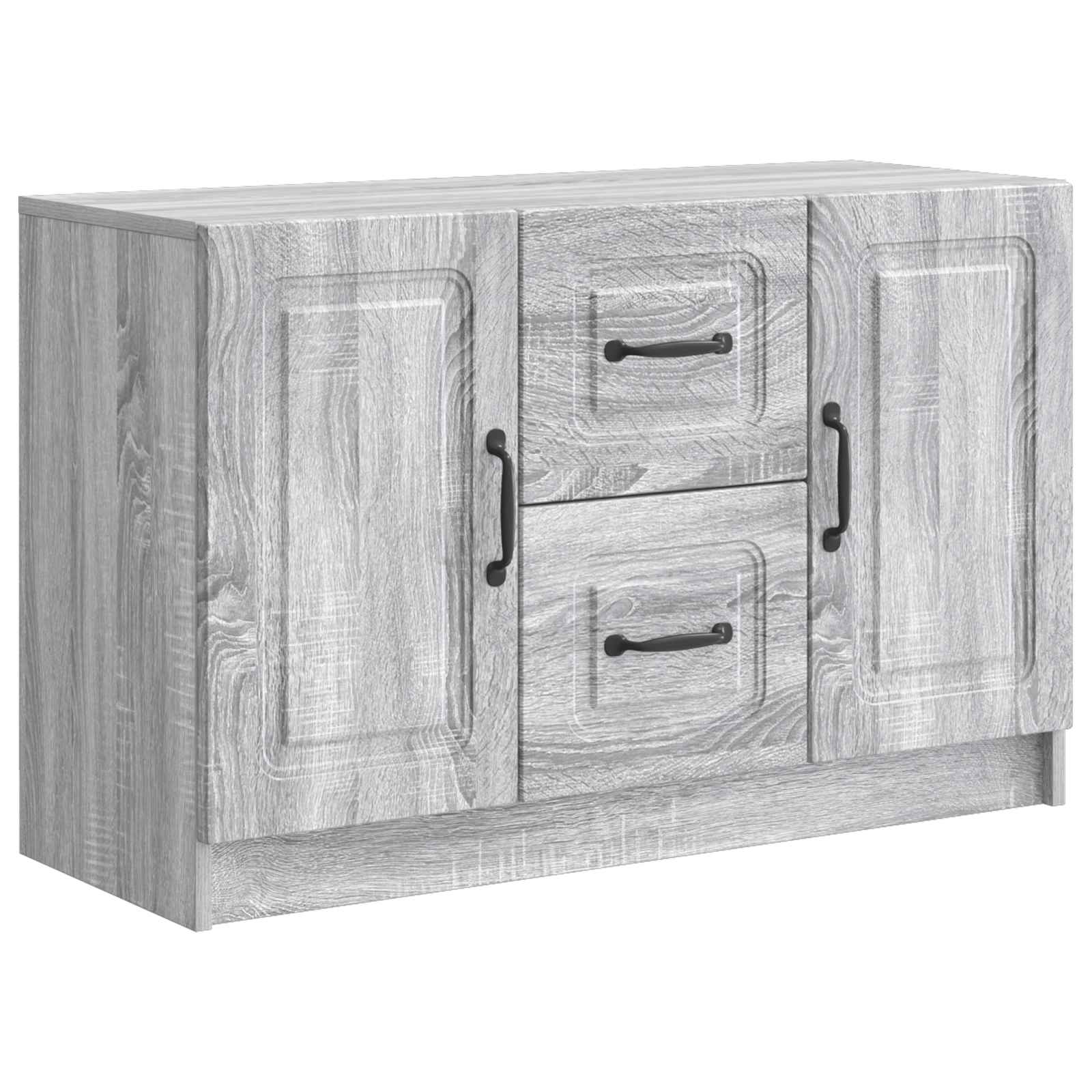 Dressoir met lade Grijs sonoma 89 x 34,5 x 57 cm Bewerkt hout