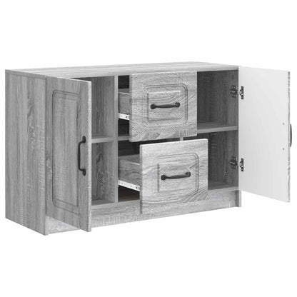 Dressoir met lade Grijs sonoma 89 x 34,5 x 57 cm Bewerkt hout