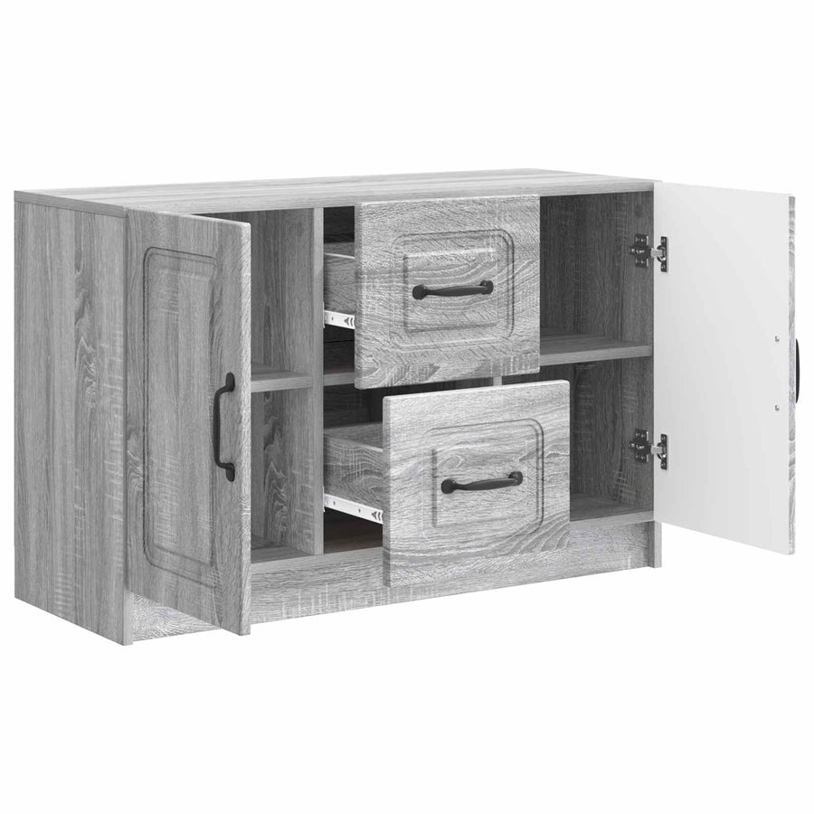 Dressoir met lade Grijs sonoma 89 x 34,5 x 57 cm Bewerkt hout