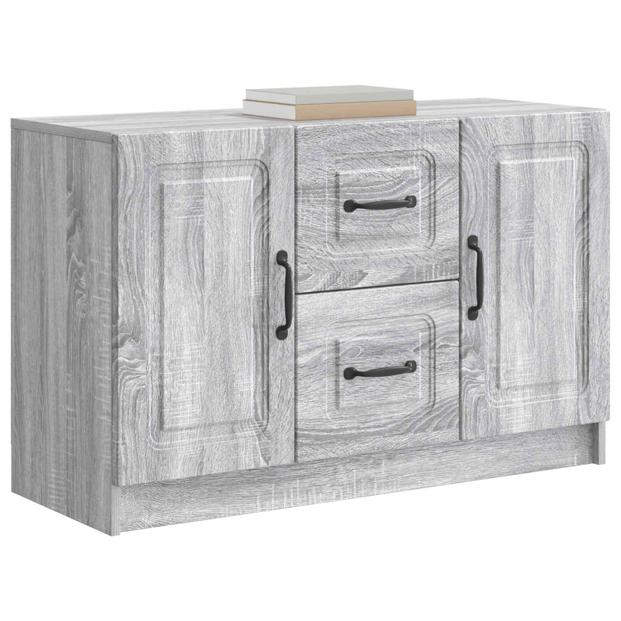 Dressoir met lade Grijs sonoma 89 x 34,5 x 57 cm Bewerkt hout