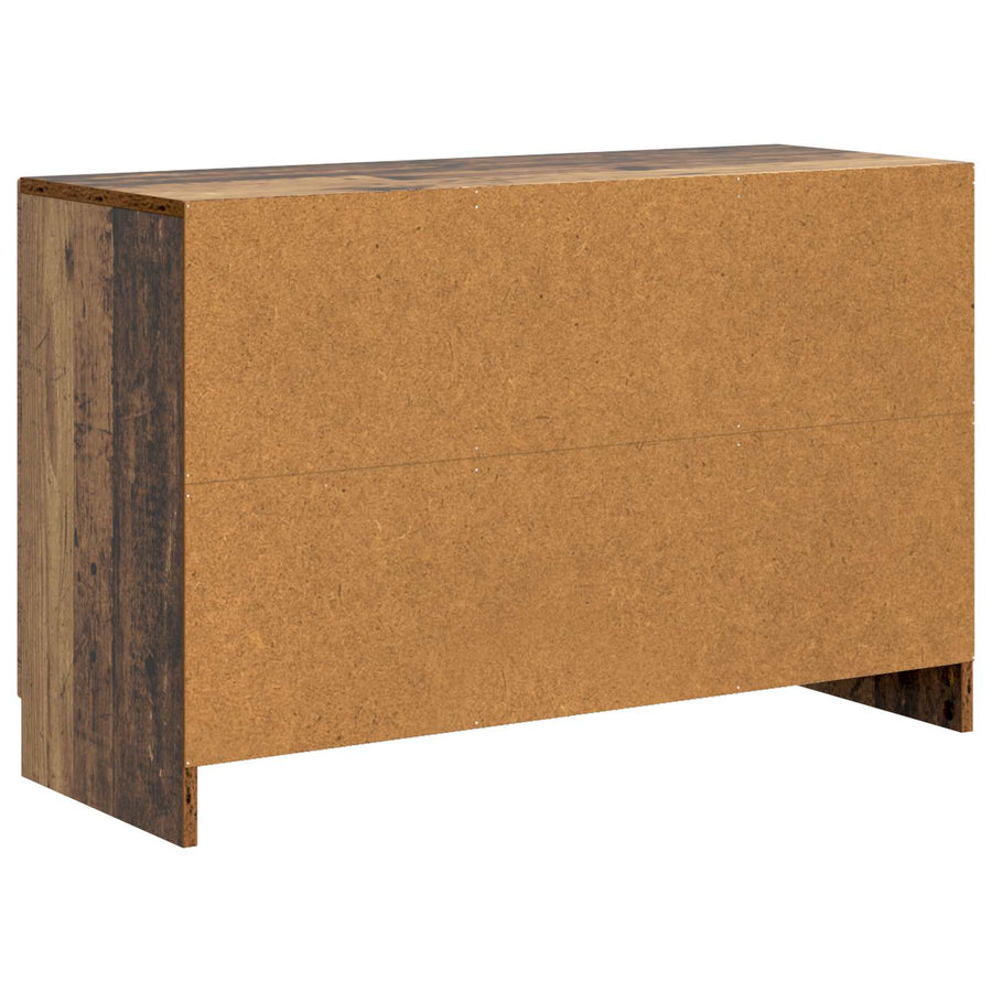 Dressoir met lade Oud hout 89 x 34,5 x 57 cm Bewerkt hout