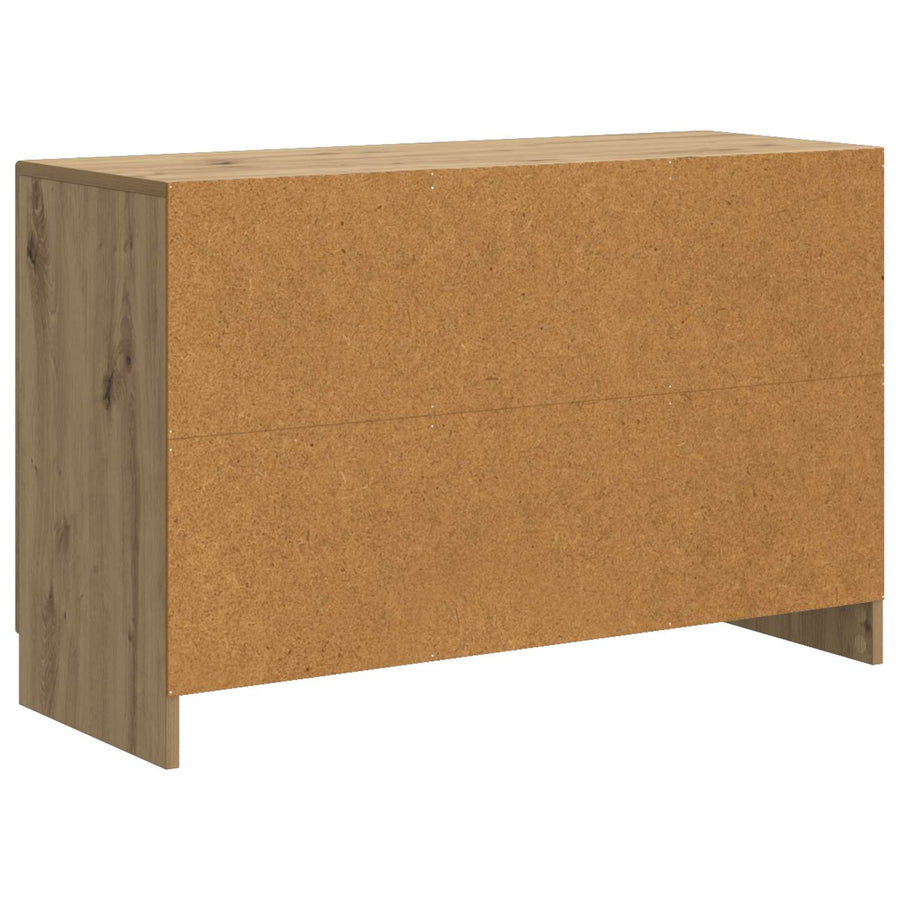 Dressoir Artisanaal eiken 89 x 34,5 x 57 cm Bewerkt hout