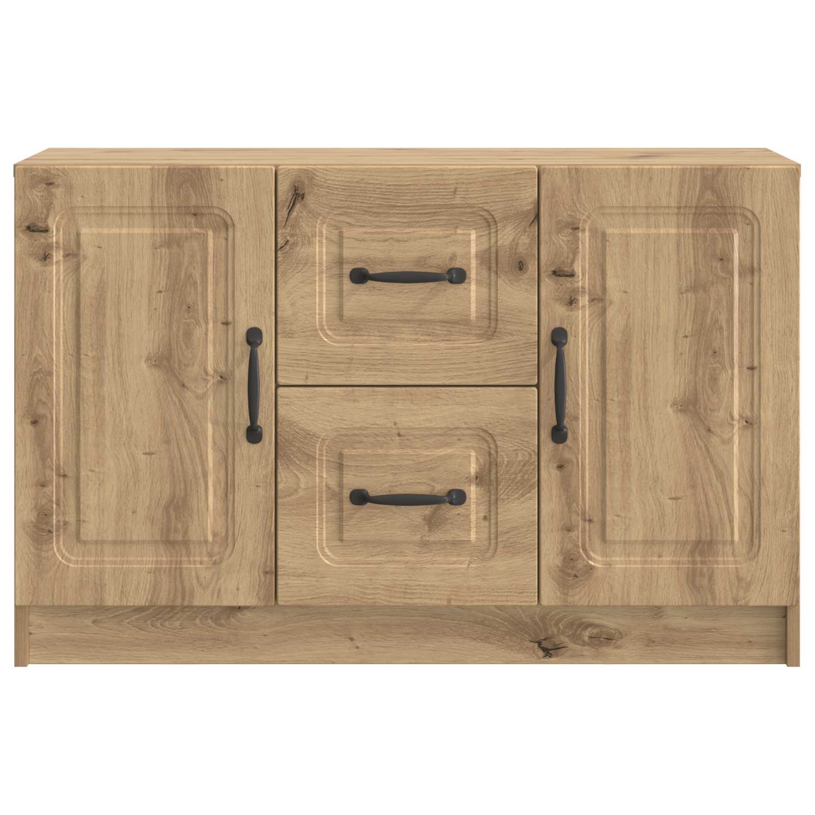 Dressoir Artisanaal eiken 89 x 34,5 x 57 cm Bewerkt hout
