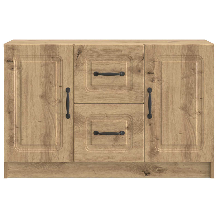 Dressoir Artisanaal eiken 89 x 34,5 x 57 cm Bewerkt hout