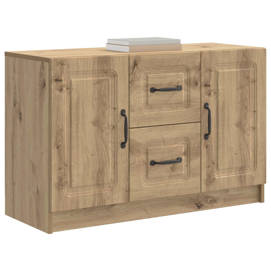 Dressoir Artisanaal eiken 89 x 34,5 x 57 cm Bewerkt hout