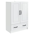 Dressoir wit 66x34,5x92 cm bewerkt hout
