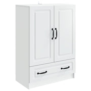 Dressoir wit 66x34,5x92 cm bewerkt hout