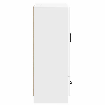 Dressoir met lade Wit 66 x 34,5 x 92 cm Bewerkt hout