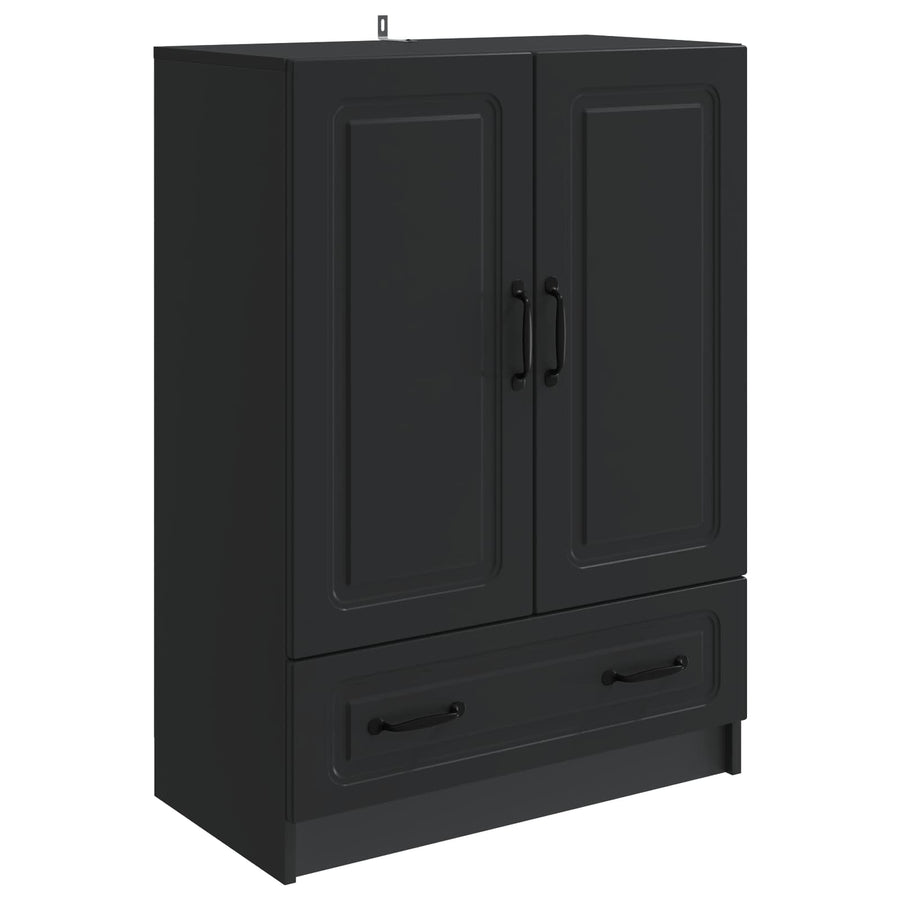 Dressoir met lade Zwart 66 x 34,5 x 92 cm Bewerkt hout