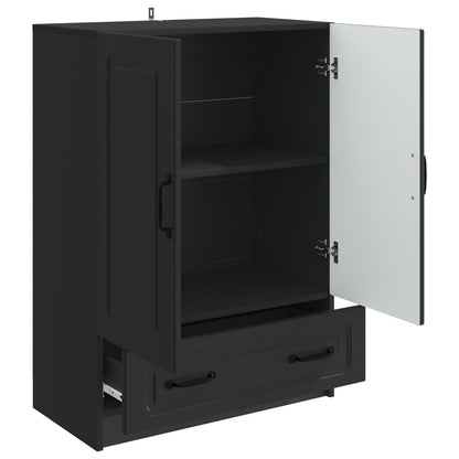 Dressoir met lade Zwart 66 x 34,5 x 92 cm Bewerkt hout
