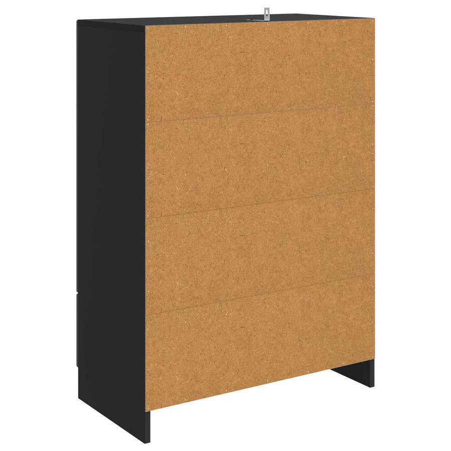 Dressoir met lade Zwart 66 x 34,5 x 92 cm Bewerkt hout