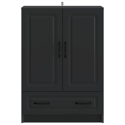 Dressoir met lade Zwart 66 x 34,5 x 92 cm Bewerkt hout