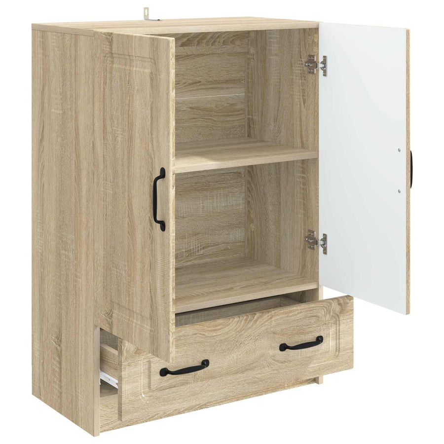 Dressoir met lade Sonoma Eiken 66 x 34,5 x 92 cm Bewerkt hout