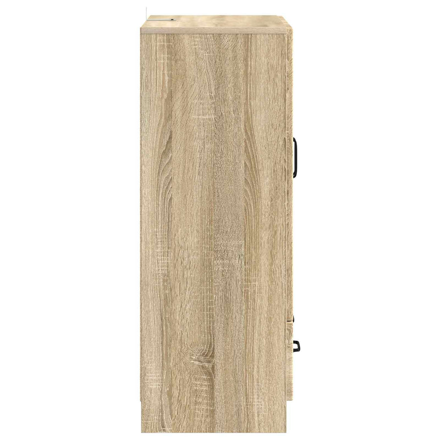 Dressoir met lade Sonoma Eiken 66 x 34,5 x 92 cm Bewerkt hout