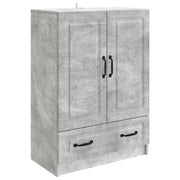 Dressoir 66x34,5x92 cm betongrijs bewerkt hout