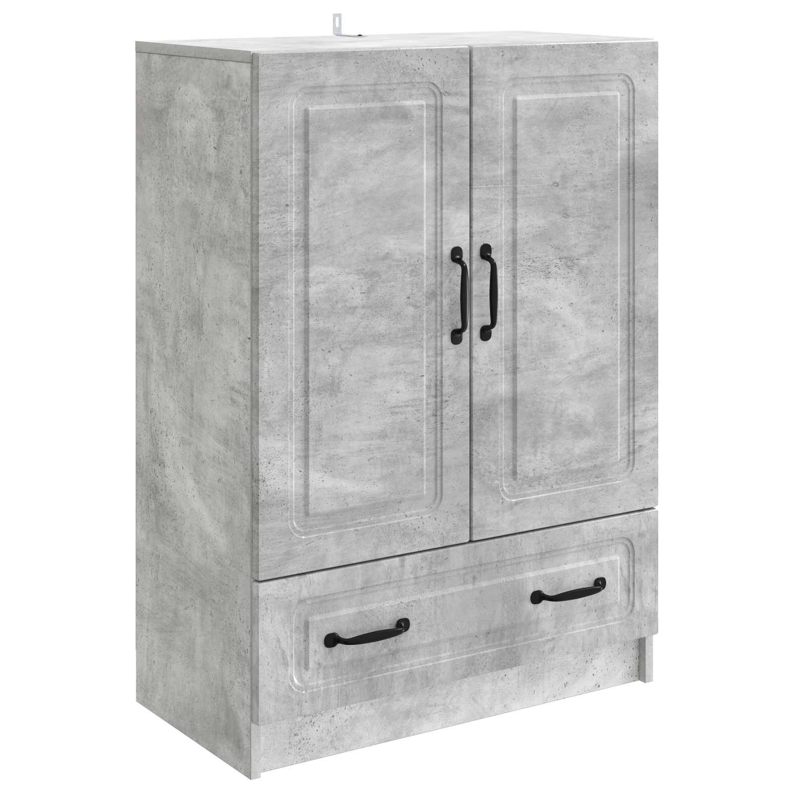 Dressoir met lade Betongrijs 66 x 34,5 x 92 cm Bewerkt hout