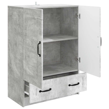Dressoir met lade Betongrijs 66 x 34,5 x 92 cm Bewerkt hout