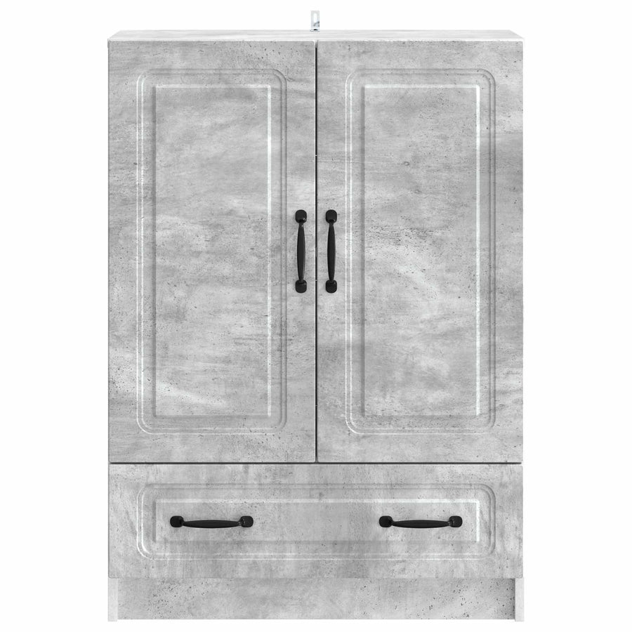 Dressoir met lade Betongrijs 66 x 34,5 x 92 cm Bewerkt hout