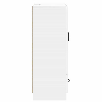 Dressoir met lade Hoogglans Wit 66 x 34,5 x 92 cm Bewerkt hout
