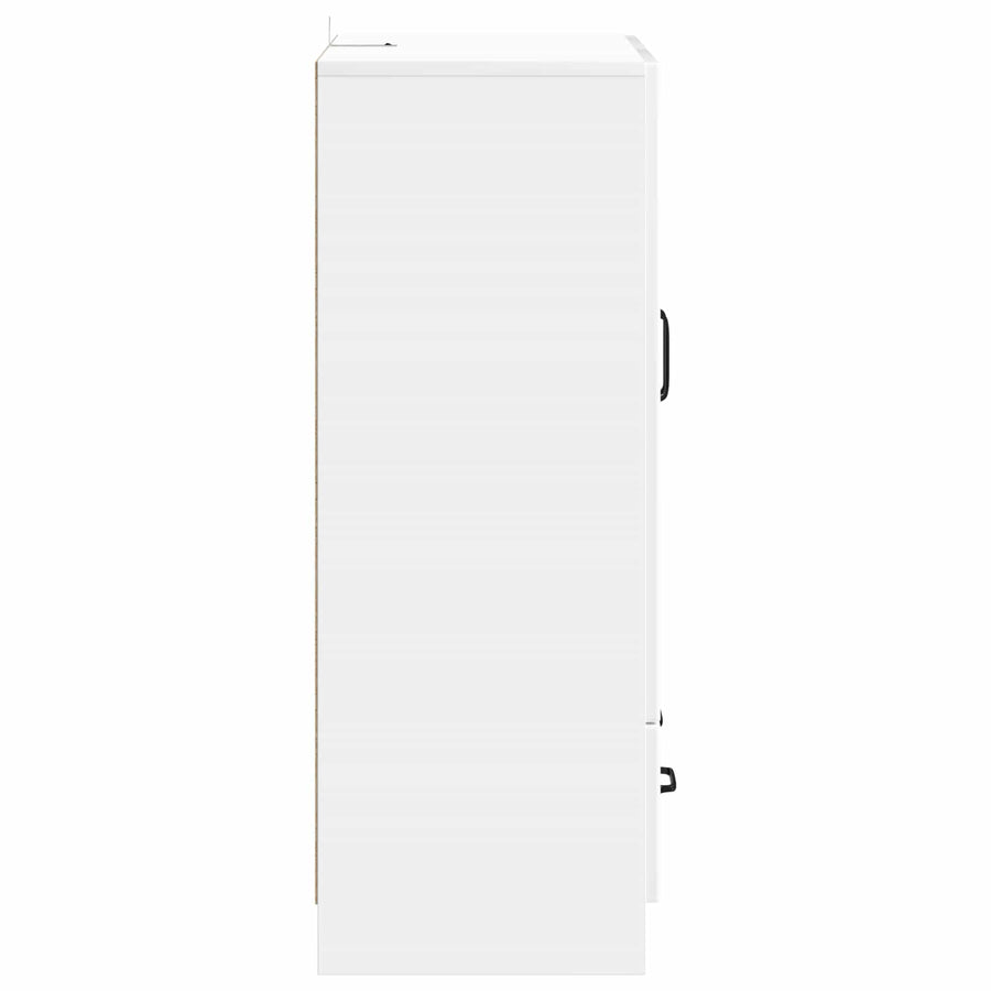 Dressoir met lade Hoogglans Wit 66 x 34,5 x 92 cm Bewerkt hout