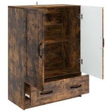 Dressoir met lade Gerookt eiken 66 x 34,5 x 92 cm Bewerkt hout