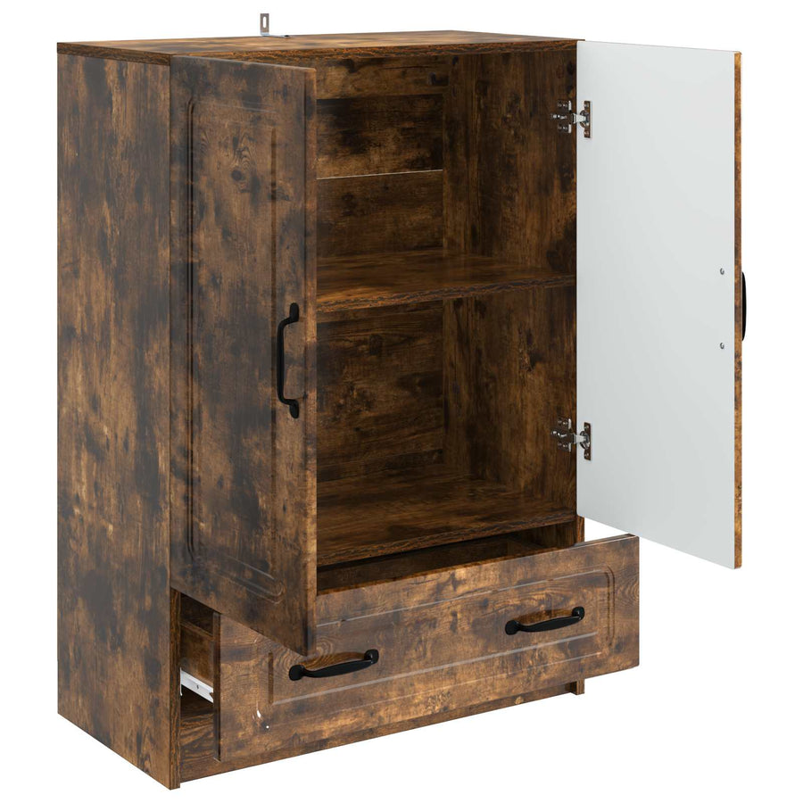 Dressoir met lade Gerookt eiken 66 x 34,5 x 92 cm Bewerkt hout