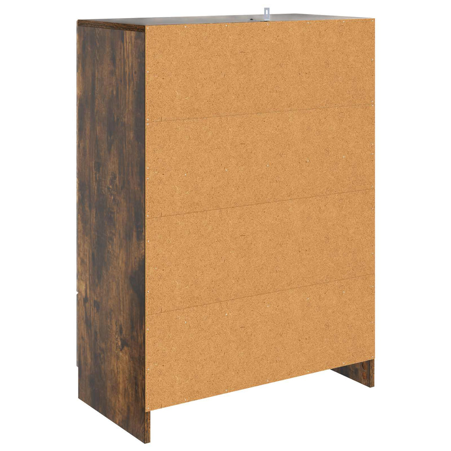 Dressoir met lade Gerookt eiken 66 x 34,5 x 92 cm Bewerkt hout