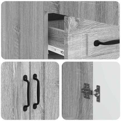 Dressoir met lade Grijs sonoma 66 x 34,5 x 92 cm Bewerkt hout