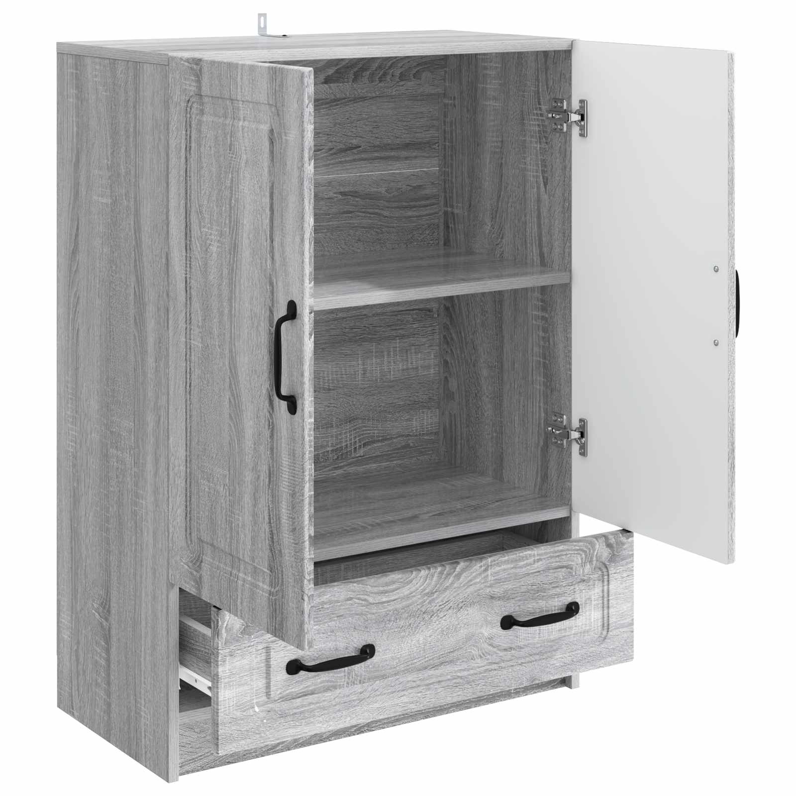 Dressoir met lade Grijs sonoma 66 x 34,5 x 92 cm Bewerkt hout