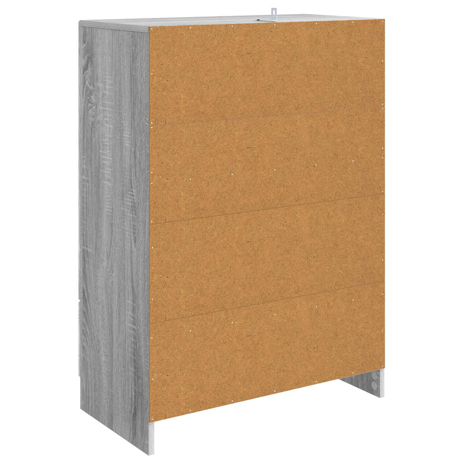 Dressoir met lade Grijs sonoma 66 x 34,5 x 92 cm Bewerkt hout