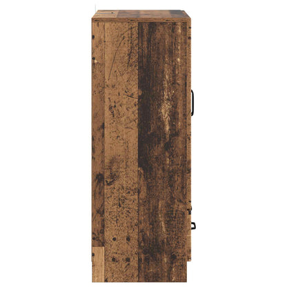 Dressoir met lade Oud hout 66 x 34,5 x 92 cm Bewerkt hout