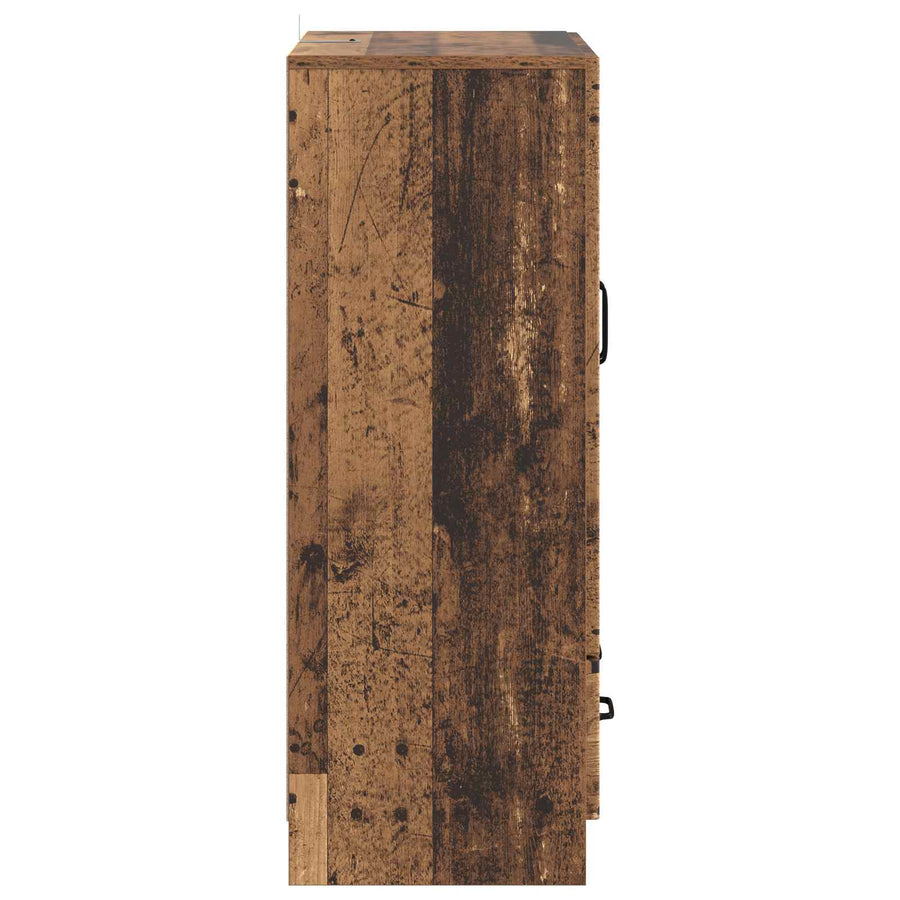 Dressoir met lade Oud hout 66 x 34,5 x 92 cm Bewerkt hout